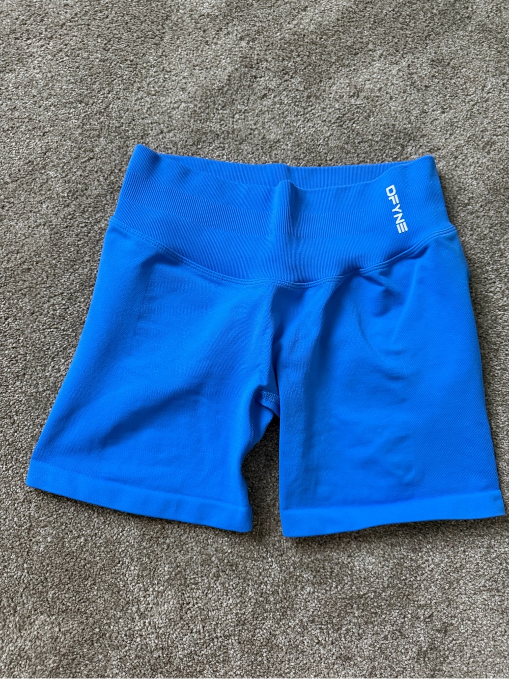 Electric Blue DFyne impact shorts 4.5 length